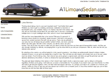 Tablet Screenshot of a1limoandsedan.com